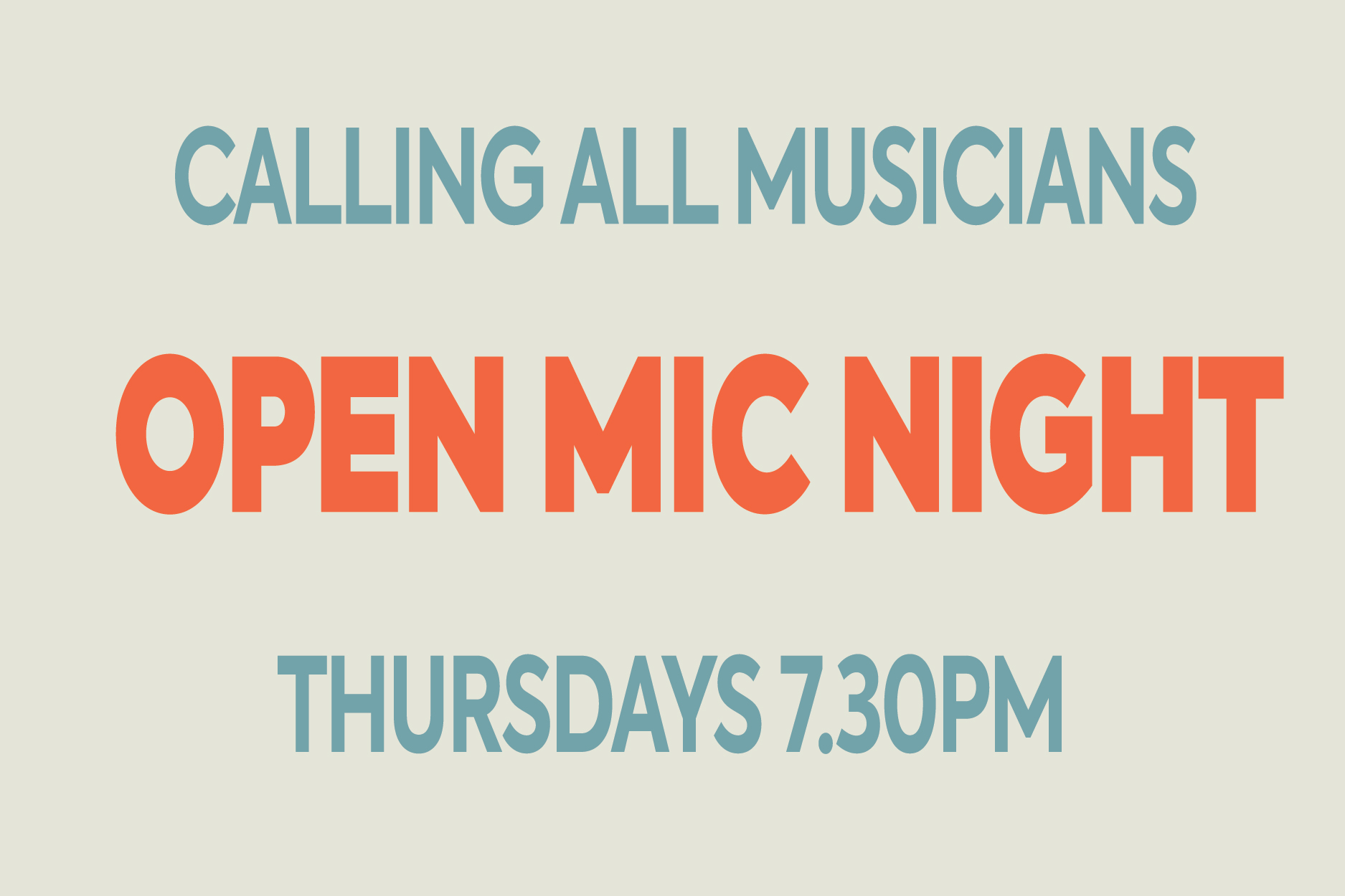 Open Mic Night